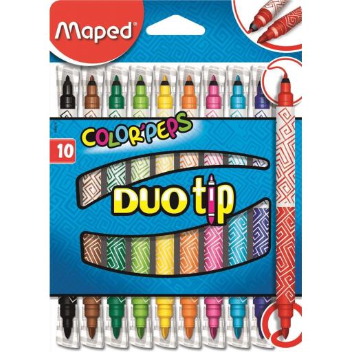 Maped ColorPeps Duo Tip Pens - Pack of 10