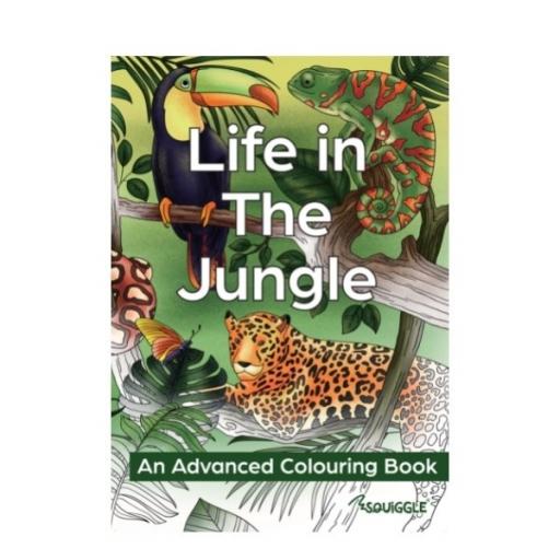 Squiggle A4 Life in the Jungle Colouring Book