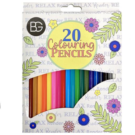 BG Relax & Render Colouring Pencils - Pack of 20