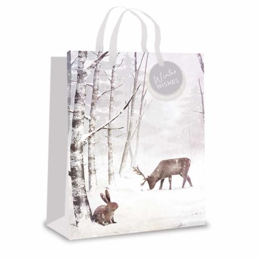 Tallon Large Gift Bag, Woodland Stag - Single