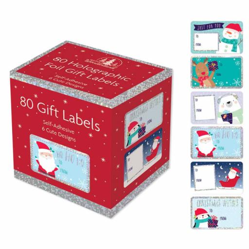 Tallon Self-Adhesive Cute Gift Labels - Box of 80