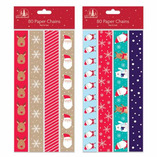 Tallon Cute Paper Chains, Assorted Designs - Pack of 80