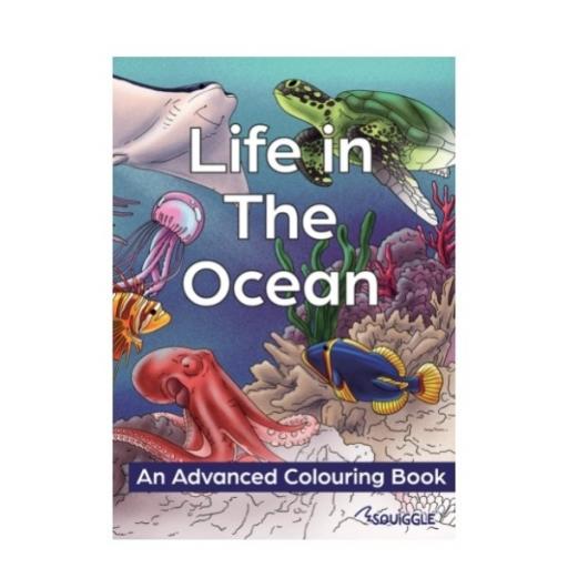 Squiggle A4 Life in the Ocean Colouring Book