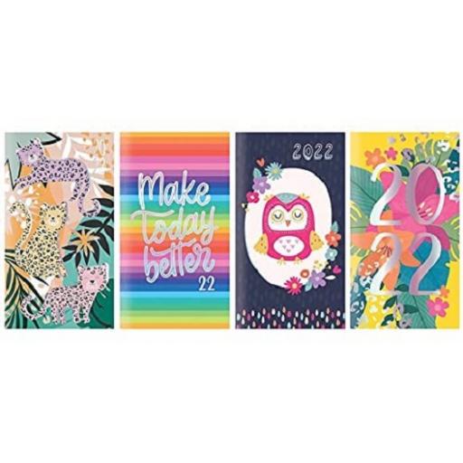 Tallon 0347 Slim Holographic Foil 2022 WTV Diary - Assorted Designs X1