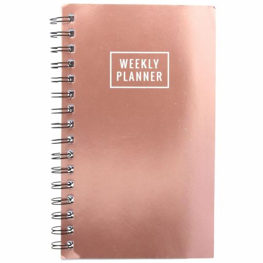 The Box Rose Gold Foil Weekly Planner