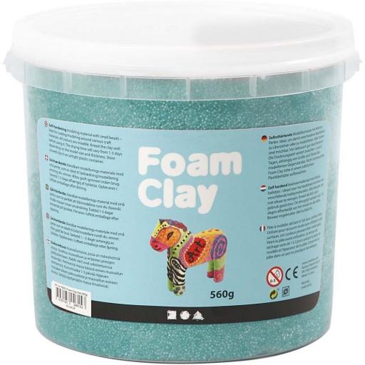 Creativ Foam Clay 560g Bucket - Glitter Dark Green