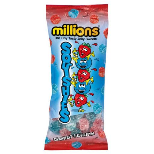 Millions Squishies Strawberry & Bubblegum 150g *BBE 03/22