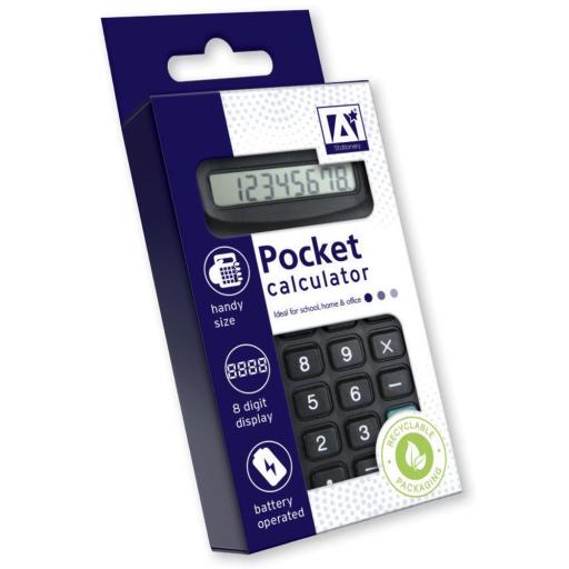 IGD Black Pocket Calculator