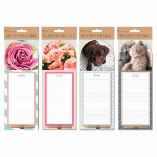 Tallon Magnetic Notepad & Pencil - Assorted Designs