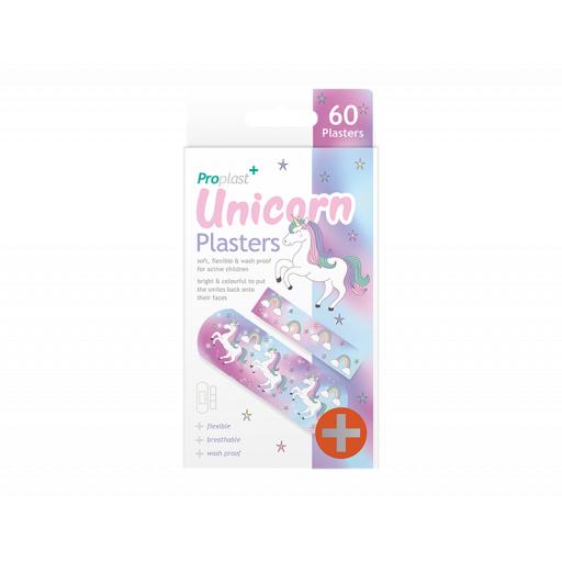 ProPlast Unicorn Design Plasters - Pack of 60