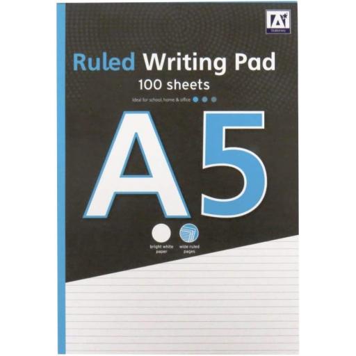 IGD A5 Ruled Paper Writing Notepad - 100 Sheets
