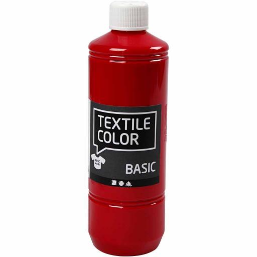Creativ Textile Color Paint 500ml - Primary Red
