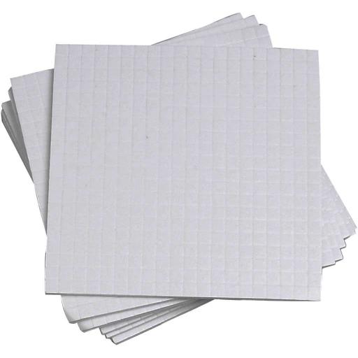 Creativ Double-Sided Sticky Foam Pads, 5x5x1mm - Pack of 10 Sheets