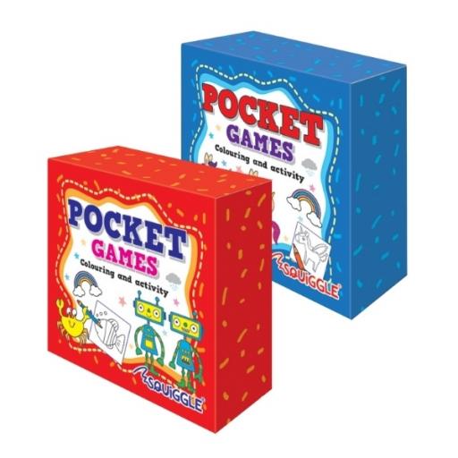 Squiggle Travel Pocket Games, 20 Activity Cards - Set of 2