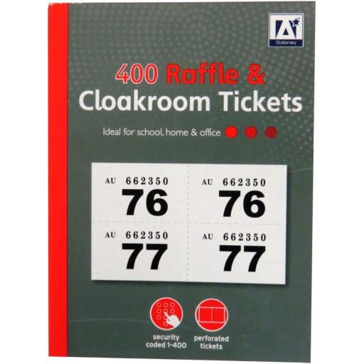 IGD Raffle & Cloakroom Tickets - Pack of 400