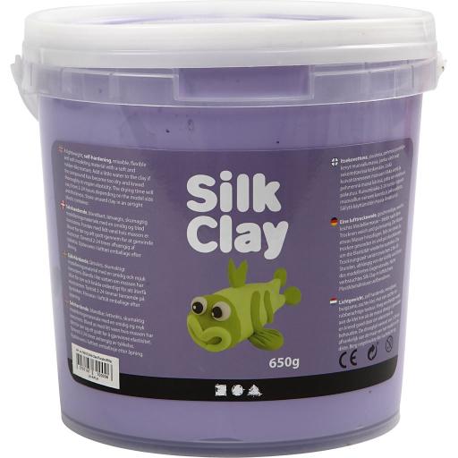 Creativ Silk Clay 650g Bucket - Purple