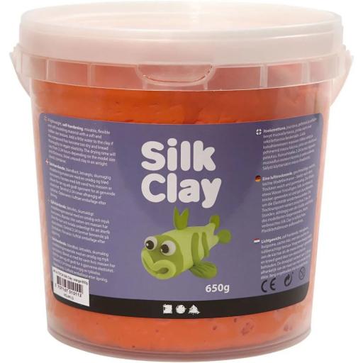 Creativ Silk Clay 650g Bucket - Orange