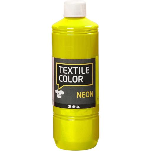 Creativ Textile Color Paint 500ml - Neon Yellow