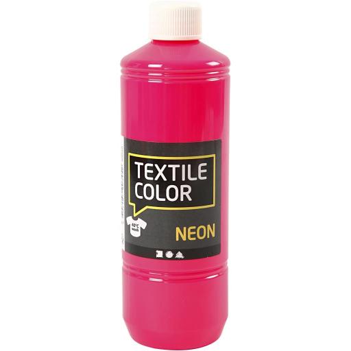 Creativ Textile Color Paint 500ml - Neon Pink