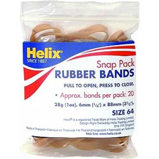 Helix Snap Pack Rubber Bands - Assorted Sizes