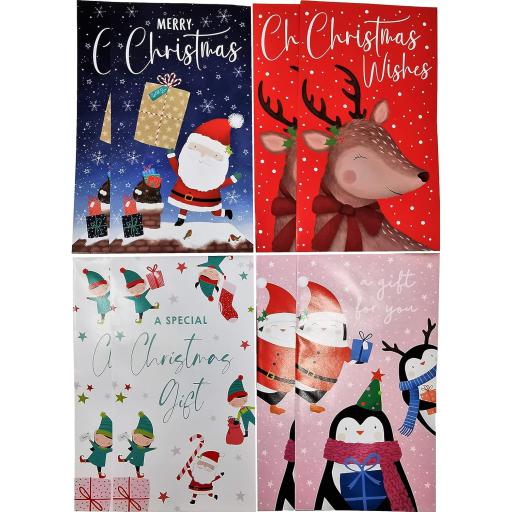 Tallon Cute Xmas Christmas Money Envelopes - Pack of 8