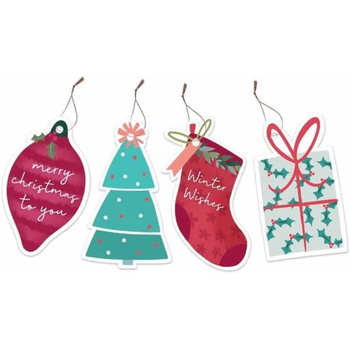 Tallon Shaped Luggage Style Gift Tags - Pack of 20