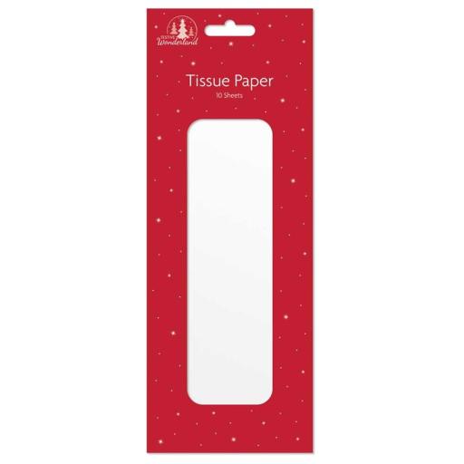Tallon Festive Wonderland Metallic Tissue Paper White - Pack of 8