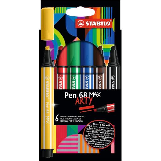 Stabilo Boss Pen 68 Max Arty - Pack of 6