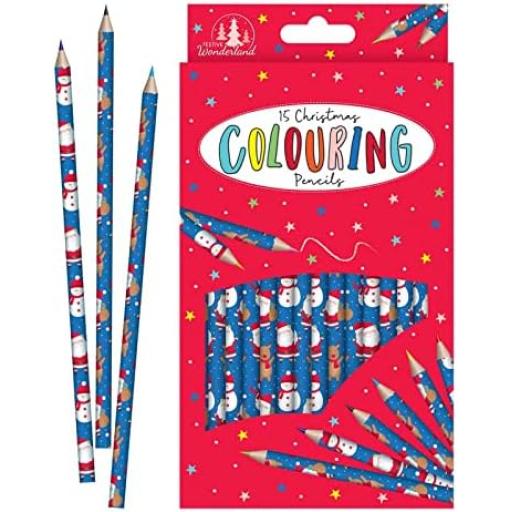 Tallon Christmas Colouring Pencils - Pack of 15