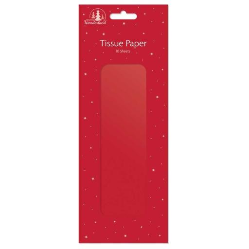 Tallon Festive Wonderland Metallic Tissue Paper Red - Pack of 8