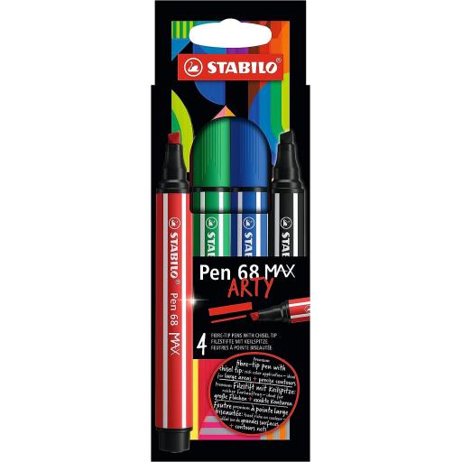 Stabilo Boss Pen 68 Max Arty - Pack of 4