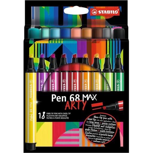 Stabilo Boss Pen 68 Max Arty - Pack of 18