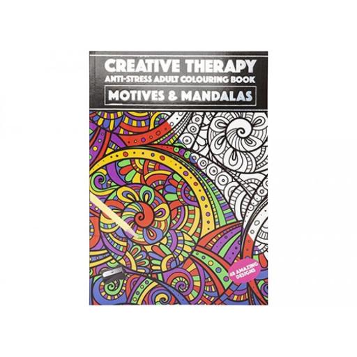 PMS Creative Therapy A4 Colouring Book Motive & Mandalas