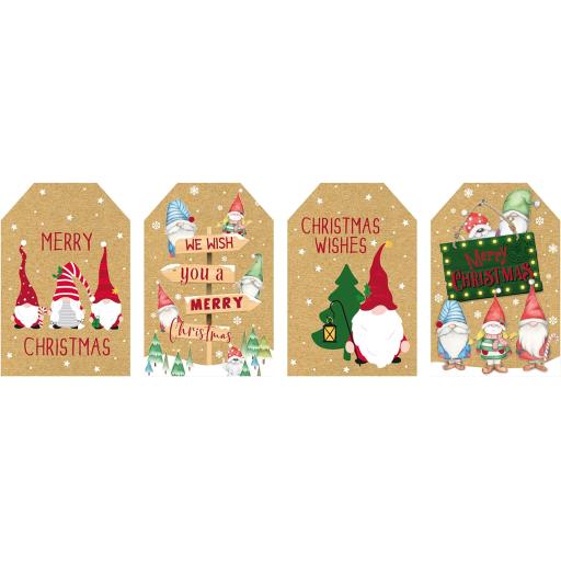 Eurowrap North Pole Cute Gonks Gift Tags - Pack of 20