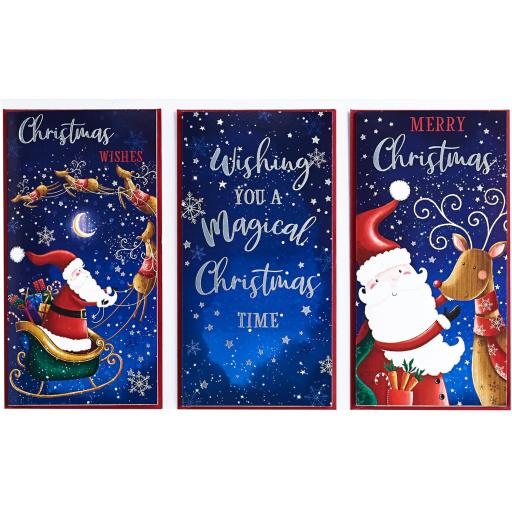 Design by Violet Christmas Money Wallets, Christmas Eve - Pack of 3