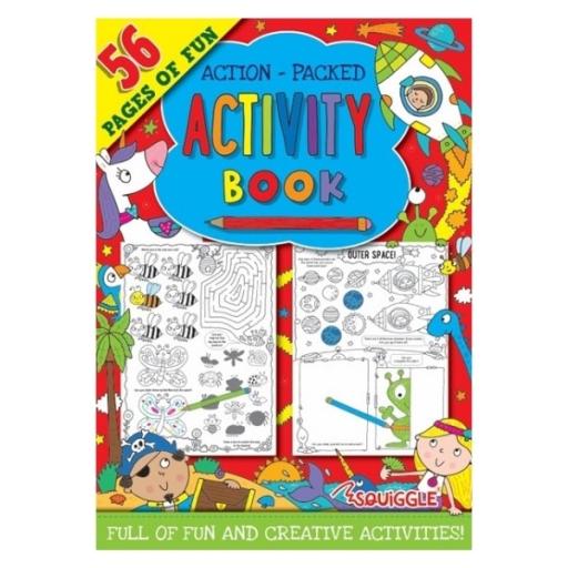 Squiggle Action Packed 56-Page Activity Book