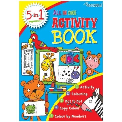Squiggle 5 in 1, All in One Activity Book