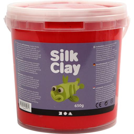 Creativ Silk Clay 650g Bucket - Red