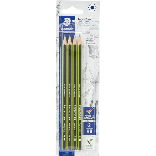 Staedtler Noris Eco Pencils HB - Pack of 4