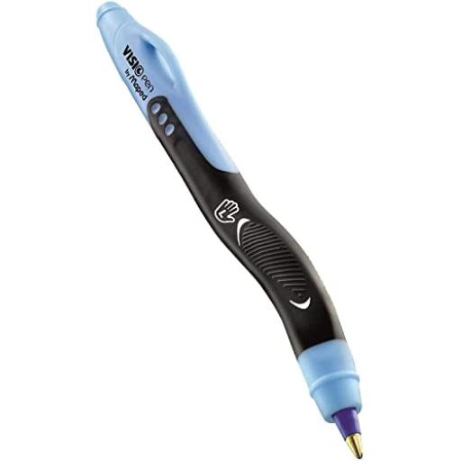 Maped Left Handed Visio Ballpoint Pen, Medium Nib - Blue Ink
