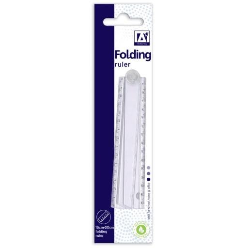 IGD Plastic 15/30cm Folding Ruler