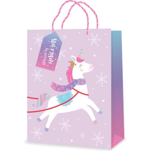 Tallon 'Delivered by Unicorns' Gift Bags Medium - Pack of 12