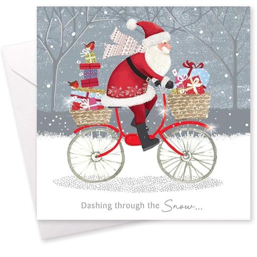 Christmas Xmas Square Boxed Cards & Envelopes - Whimsical - Pack of 10