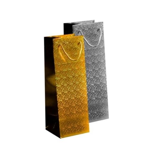 Martello Holographic Bottle Bags Gold & Silver - Pack of 12